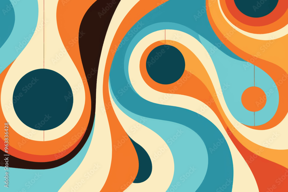 Poster rawpixeloffice8_retro_70s_groovy_style_design_of_abstract_hippi_347db3fa-3a00-4ea2-bd68-7bb2a84ced54