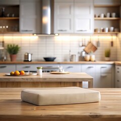 Cooking product podium display background