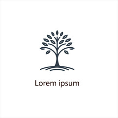 Natural tree logo design