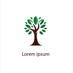 Natural tree logo design