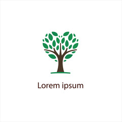 Natural tree logo design