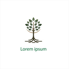 Obraz premium Natural tree logo design