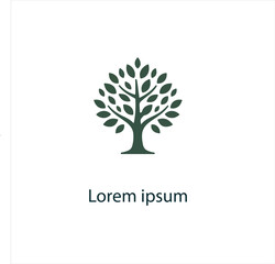 Obraz premium Natural tree logo design