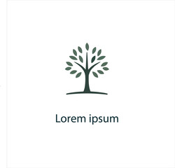 Natural tree logo design