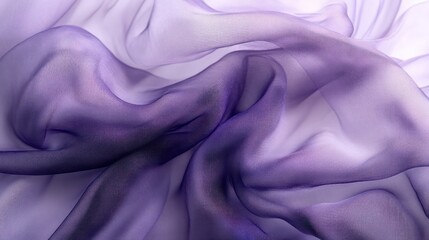 Obraz premium A purple fabric with a wavy texture. The fabric is purple and has a shiny appearance. Concept of luxury and elegance