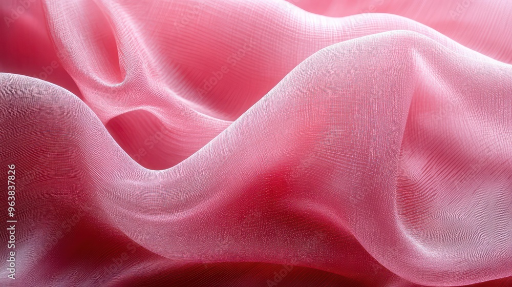 Aufkleber a pink fabric with a shiny texture. the fabric is very soft and has a smooth surface. the color of t