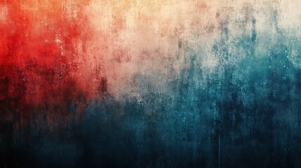 A colorful background with blue, red and white splatters