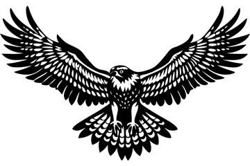 osprey bird vector silhouette, hawk osprey bird vector, osprey silhouette
