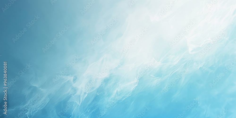 Poster background with a single color gradient transitioning from light blue to white. the background shoul