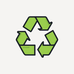 Obraz premium rawpixeloffice3_clip_art_style_of_bold_outlines_green_recycle_i_c7a2bb29-7e51-4ebf-8fd9-6b14e237c941-p