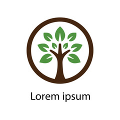 Obraz premium Natural tree logo design