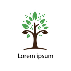 Obraz premium Natural tree logo design