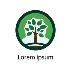 Obraz premium Natural tree logo design