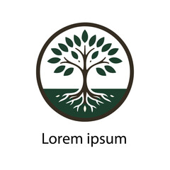 Obraz premium Natural tree logo design