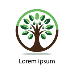 Obraz premium Natural tree logo design