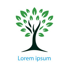 Obraz premium Natural tree logo design