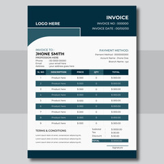 Invoice minimal design template