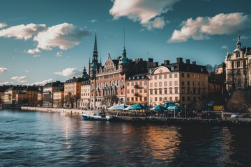 Obraz premium Exploring stockholm s allure a journey through historic architecture and contemporary design