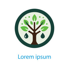 Obraz premium Natural tree logo design