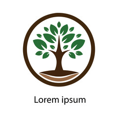 Obraz premium Natural tree logo design