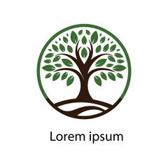 Obraz premium Natural tree logo design