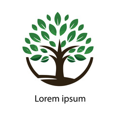 Natural tree logo design