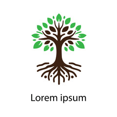 Obraz premium Natural tree logo design