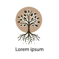 Obraz premium Natural tree logo design