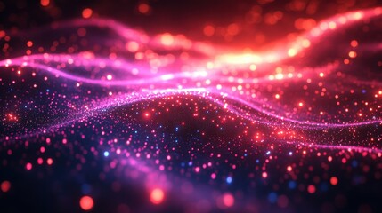Fototapeta premium 3d abstract cosmic backgroun3d ultra violet neon rays glowing lines cyber network spee3d of light space an3d time strings