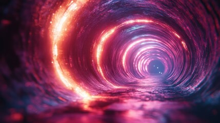 3d abstract cosmic circle backgroun3d ultra violet neon rays glowing lines spee3d of light space an3d time strings bright swirl