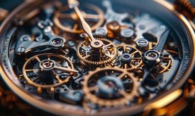 gears inside a mechanical watch
