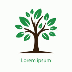 Obraz premium Natural tree logo design