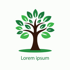 Obraz premium Natural tree logo design