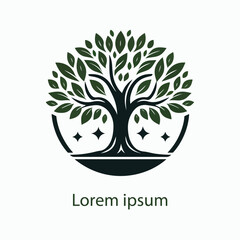 Obraz premium Natural tree logo design