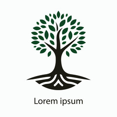 Obraz premium Natural tree logo design