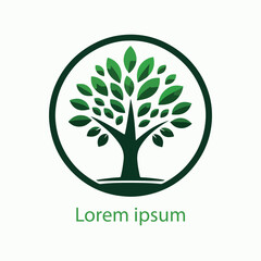 Obraz premium Natural tree logo design