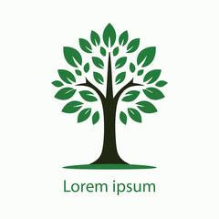 Obraz premium Natural tree logo design