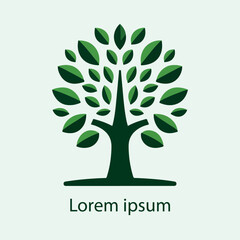 Obraz premium Natural tree logo design