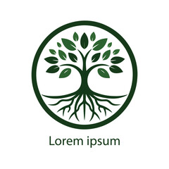 Natural tree logo design