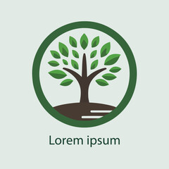 Obraz premium Natural tree logo design