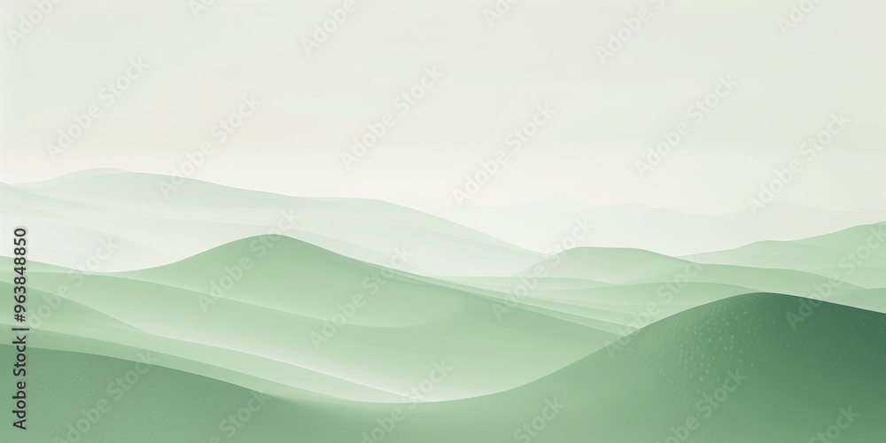 Poster a minimalist background with a subtle gradient from light green to white. the design should be smoot