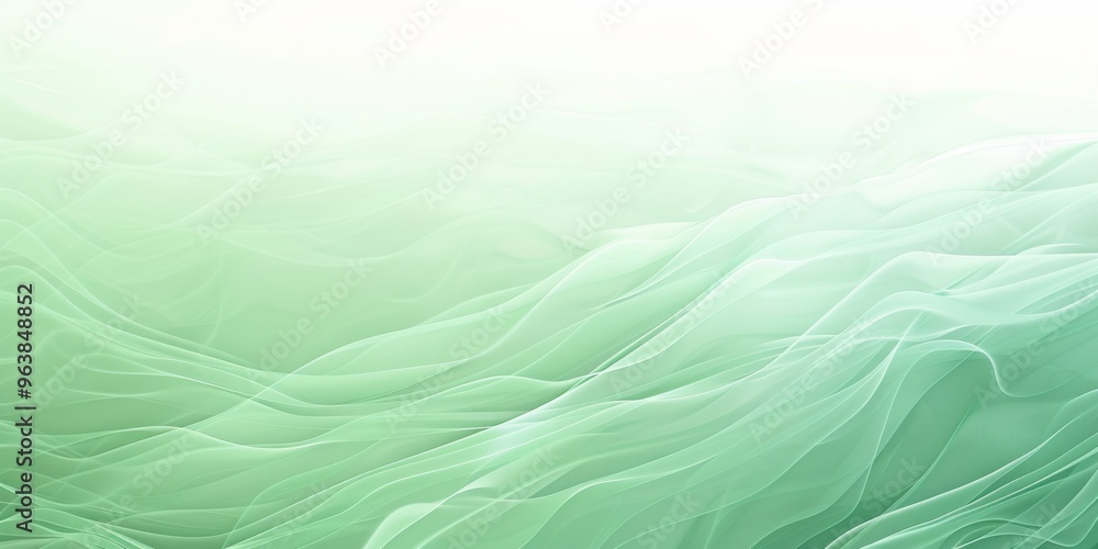Poster a minimalist background with a subtle gradient from light green to white. the design should be smoot
