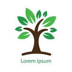 Fototapeta premium Natural tree logo design