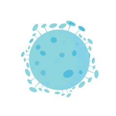 illustration of virus icon without background