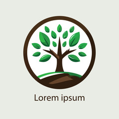 Obraz premium Natural tree logo design