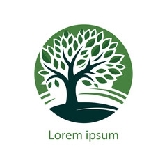 Obraz premium Natural tree logo design