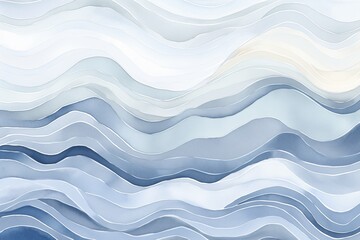 Fototapeta premium gray and blue watercolor wavy lines background wallpaper