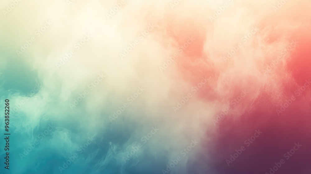 Poster a smooth, blurred gradient background in soft tones, offering a minimalistic design perfect for abst