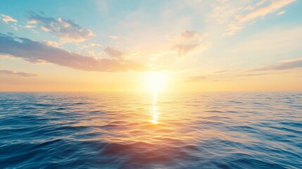 Fototapeta premium Sunrise over a calm ocean