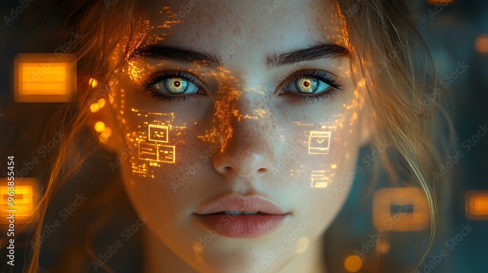 Poster empowered business developer navigating digital transformation